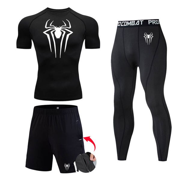 Outros Artigos Esportivos Roupas Esportivas de Compressão Camiseta de Corrida Masculina Manga Curta Perneiras Fitness Top Secagem Rápida Esportes Preto Treino Roupas Brancas 4XL 230727