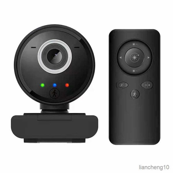 Webcam Telecamera di movimento wireless 1080P con webcam per telecomando per videoconferenze online R230728