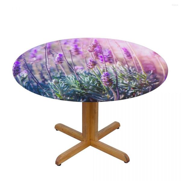 Tovaglia Tovaglia Tovaglia Tovaglia Tovaglia Tovaglia Elasticizzata Fiori di Lavanda Stampa Campo Decorativo per la casa