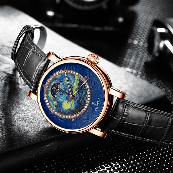 Herren Watch Watches hochwertige Mode Luxusdesigner wasserdichte Quarz-Batterie-Leder 44mm Uhr