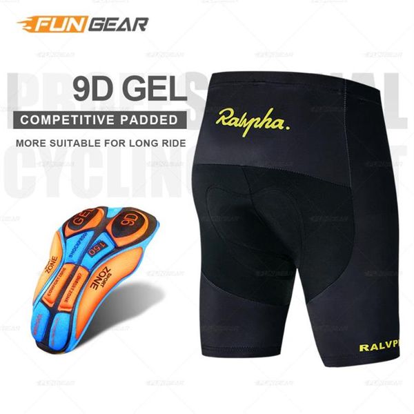 Pantaloncini da ciclismo Pantaloncini da ciclismo da uomo Pro Team Road per uomo Pantaloncini sportivi imbottiti in gel anti-sudore traspirante ad asciugatura rapida neri249g