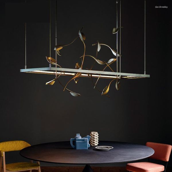 Kronleuchter Nordic Postmodern Kreative Bar LED Kronleuchter Designer Minimalistischen Restaurant Licht Luxus Custom Engineering Lampe