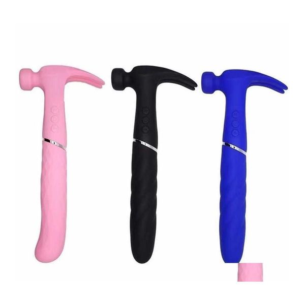 Massageador de corpo inteiro Divine Hammer Jum Egg Av Matic Telescopic Cannon Hine Vibration Rod Mas Adt Products 80% Off Store Wholesale Drop Ot4Vm