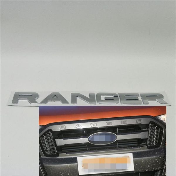 Para Ford Ranger Grade dianteira emblema logotipo letras placa de identificação 2012-2019262s