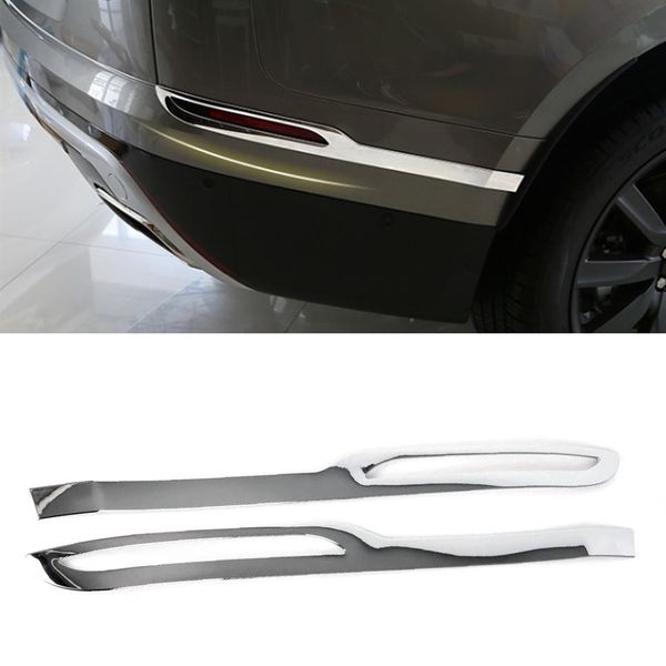 Para range rover velar 2017-2021 auto acessórios do carro luz de nevoeiro traseira guarnição capa moldura adesivo exterior cromo molduras201k