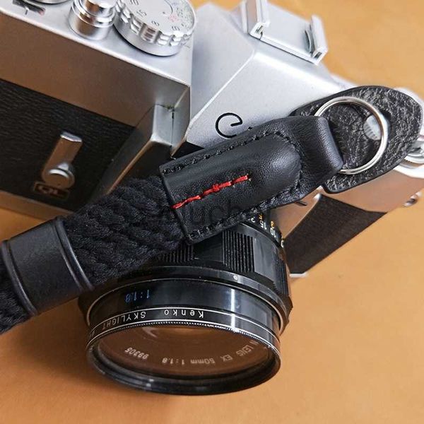 Accessori per borsa fotografica A0KB Cinturino da polso per fotocamera per fotocamera DSLR Mirrorless Cinturino per fotocamera a sgancio rapido con connettore più sicuro Corda di nylon fatta a mano x0727