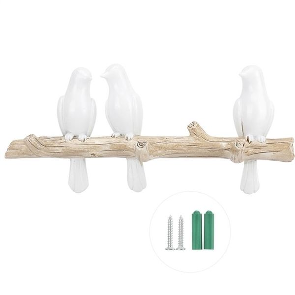 Chapéu em forma de pássaro para decoração de casa bolsa para roupas gancho para montagem na parede suporte para rack armazenamento quarto ferramenta Y200429337M