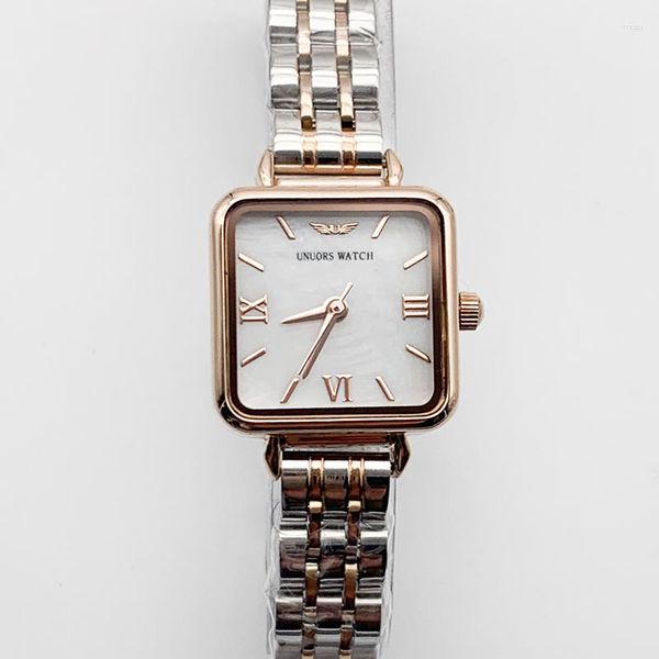 Relógios de pulso estilo britânico movimento de quartzo japonês relógio feminino ultrafino relógio à prova d'água retangular pequeno dropsh de alta qualidade