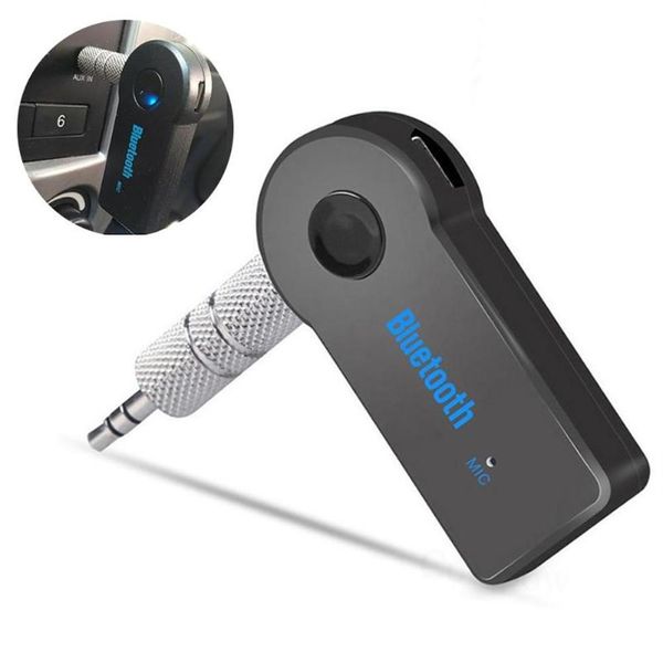 Bluetooth Car Kit Aux Audio Receiver Adapter Stereo Music Reciever Hands Wireless mit MIC228W