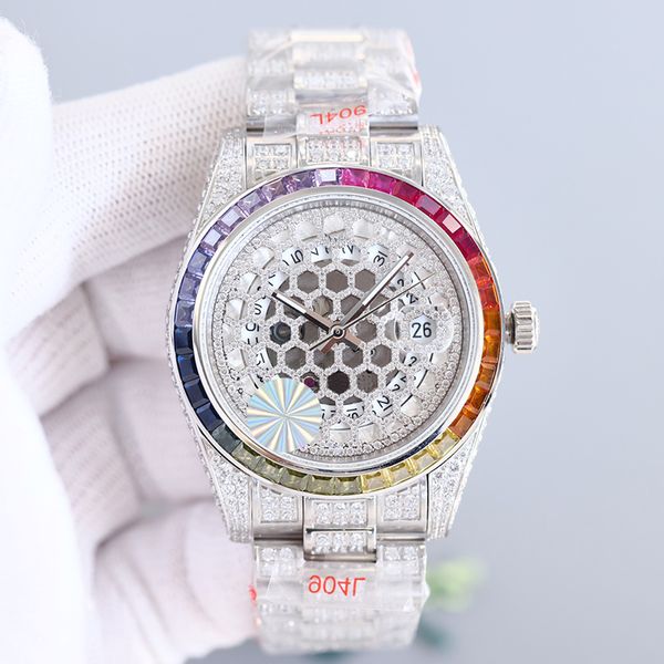 Watch Mode Automatic Diamond Mechanical Movement Designer Uhren Sapphire 41 mm Edelstahl Herren -Wasserdichte Armband Montre de Luxe Business Armband