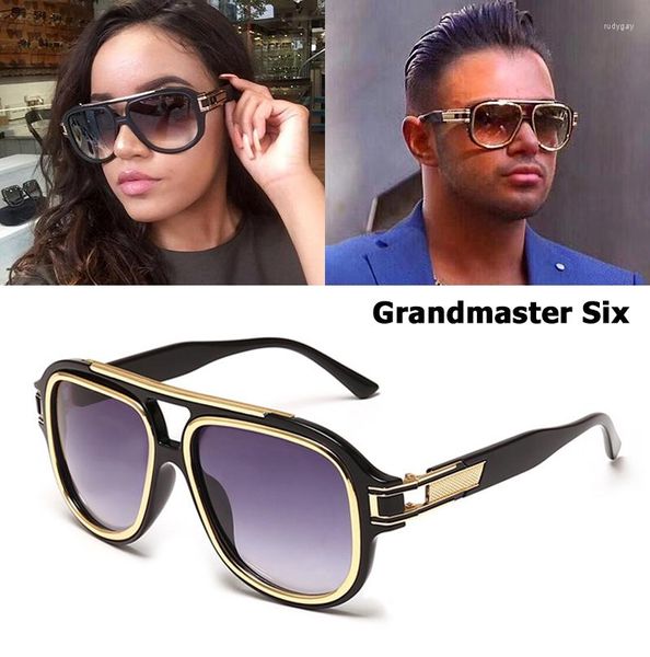 Güneş Gözlüğü Jackjad 2023 Moda Hip Hop Grandmaster Altı Tarz Kalkan Erkek Kadınlar Serin Marka Tasarım Güneş Gözlükleri 60610
