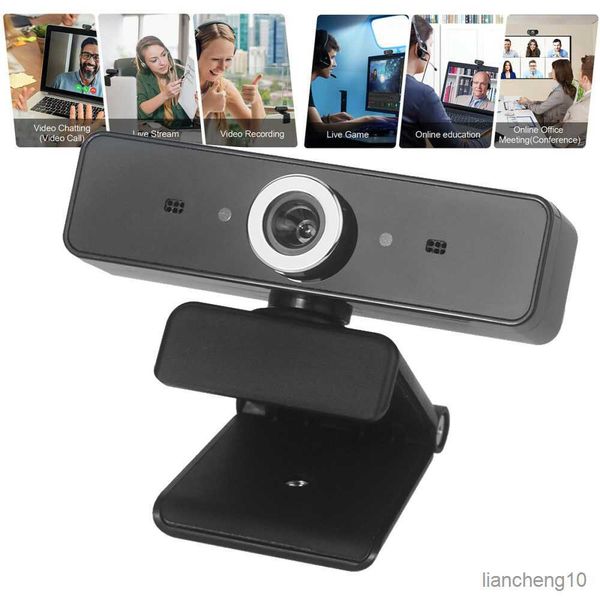 Webcams Web Camera Abs Microfone Redução de Ruído Grau de Cobertura de Privacidade para Vídeo Webcam Online 2023 Novo R230728