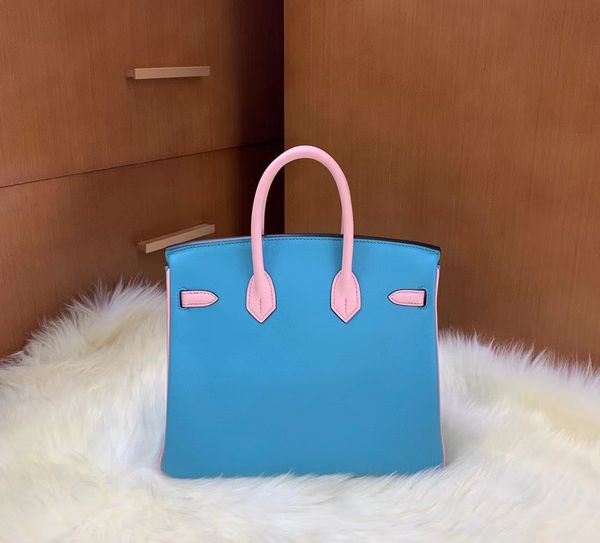 bolsa de designer bolsa de luxo 2tones saco personalizado 25 cm de pedidos especiais bolsas de pedidos totalmente feitos à mão