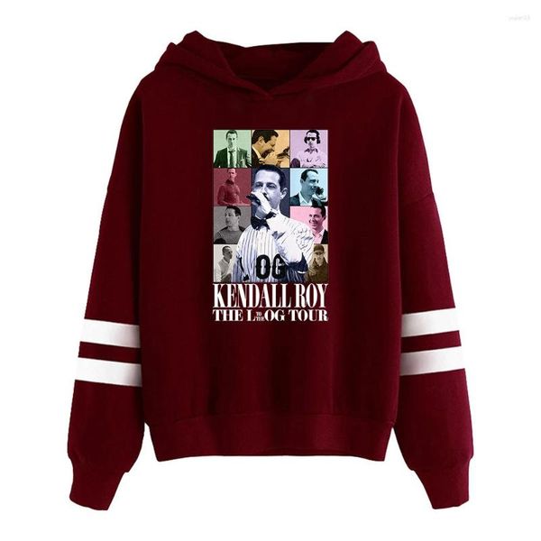 Erkek Hoodies Kendall Roy The ERAS TUR TUR HOODIE Moda Pocketless Paralel Barlar Kol Sokak Giyim Kadınlar Erkek Sweatshirt 2023 Komik Giysiler