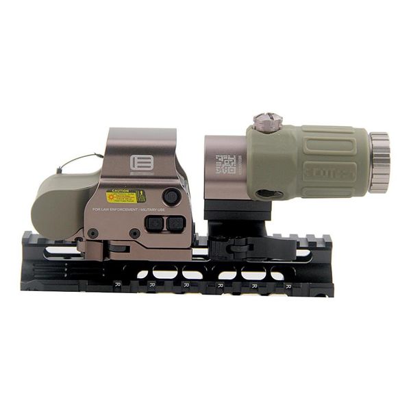 Escopo de ponto verde vermelho holográfico tático 558 com lupa G33 3x Combo Hunting Rifle Airsoft T-dot Sight G33 Optics Switch to Si313b