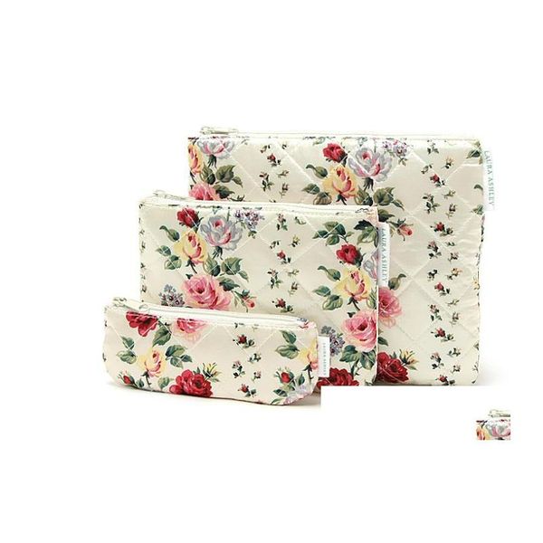 Sacos cosméticos casos venda inteira mz147 retro floral saco de armazenamento de liberação especial entrega gota acessórios lage dhm5k