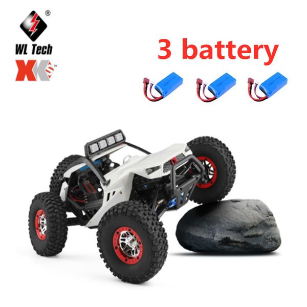 Электрический автомобиль Wltoys 12429 RC Car Rock Offroad Racing автомобиль RC Crawler Truck 24 ГГц 4WD Высокая скорость 1 12 Радио -дистанционное управление Buggy Gift RTF 230729