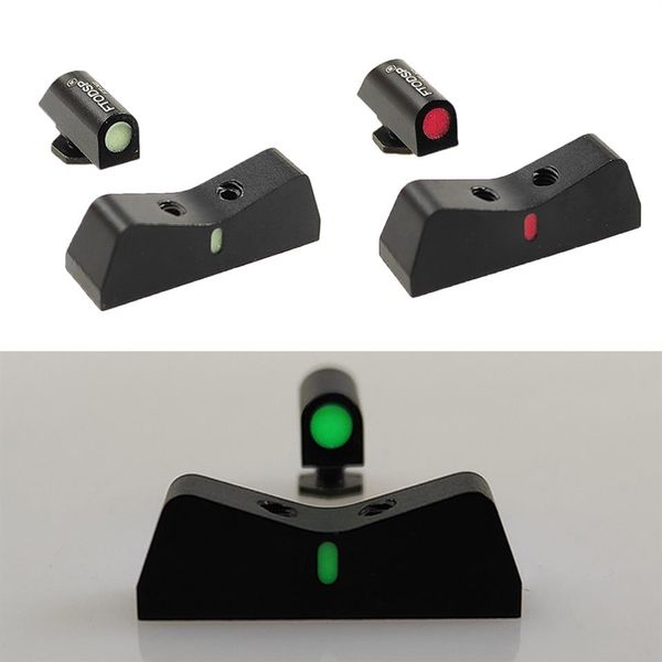 New Scope Big Dot Night Sights Pistols Anteriore e posteriore Glow in The Dark per G17 17L 19 22 23 24 25 26 27 28 31 32 33252e