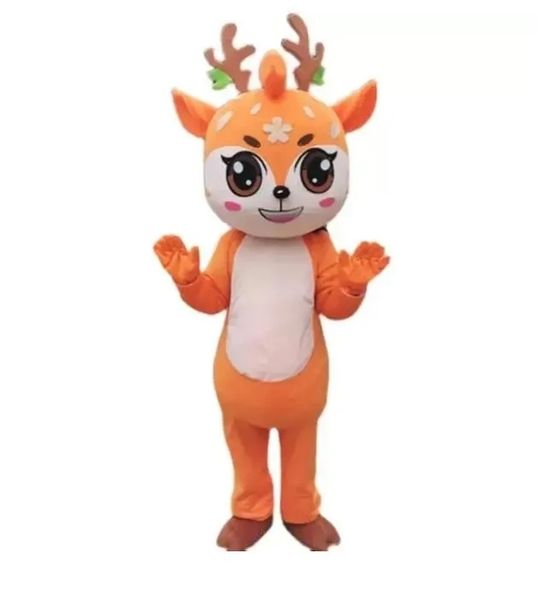 Хэллоуин Sika Deer Costumes Costumes Cartoon Carmate Comse Костюм Рождество на открытом воздухе наряд для вечеринок взрослые рекламные рекламные одежды