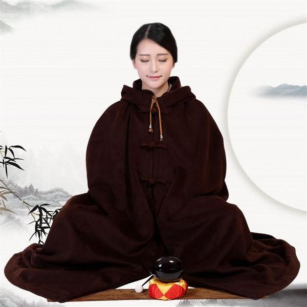 Abbigliamento etnico Meditazione Abiti Mala Femamle Donne Monaco buddista Vesti Mantello Cuscino TA542Ethnic255c