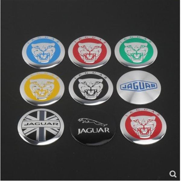 4PCS SETS 56 5 мм R Racing Logo Logo Stickers Авто автомобильные колеса Центральные концентраторные наклейки для Jaguar XF XJ XJS XK S-тип X-Type2267