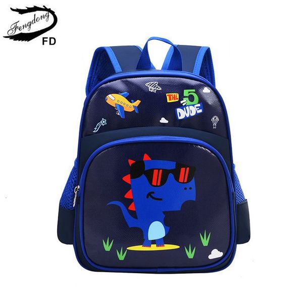 Mochilas escolares Fengdong mochila de animais fofos mochilas escolares de dinossauros para crianças de 3 a 6 anos de idade meninos mochila escolar pequena mochila escolar 230728