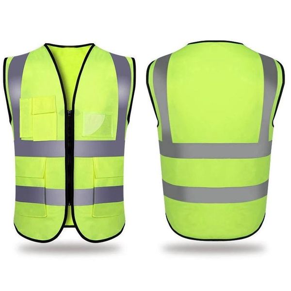 Fornitura di sicurezza riflettente Traffic Traffic Road Gacche da lavoro con tasche che corrono che eseguono la scuola di consegna sportiva OTKRZ OTKRZ