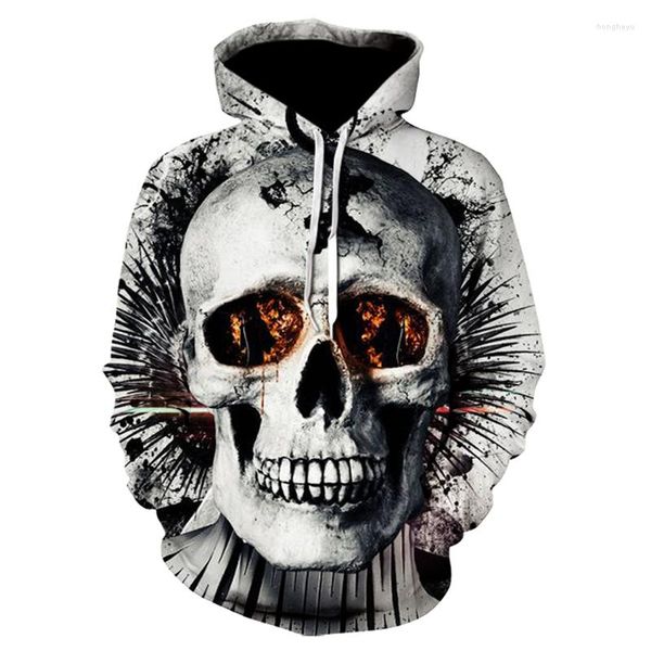 Herren Hoodies Frühling Herbst Hoodie Sweatshirt 3D-Druck Lustiges Skelett Harajuku Streetwear Pullover Hip Hop Jacke Sportbekleidung XXS-6XL