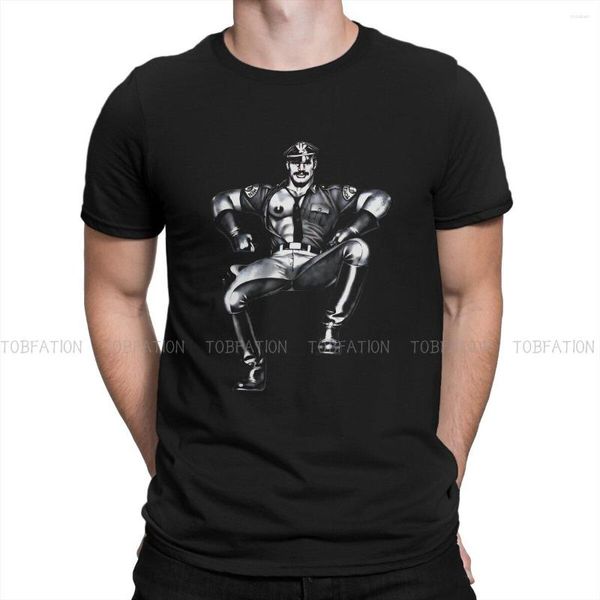 Camisetas Masculinas Tom Of Finland LGBT Gay Pride Tshirt Graphic Men Tops Moda Vintage Roupas de Verão Camisas de Algodão