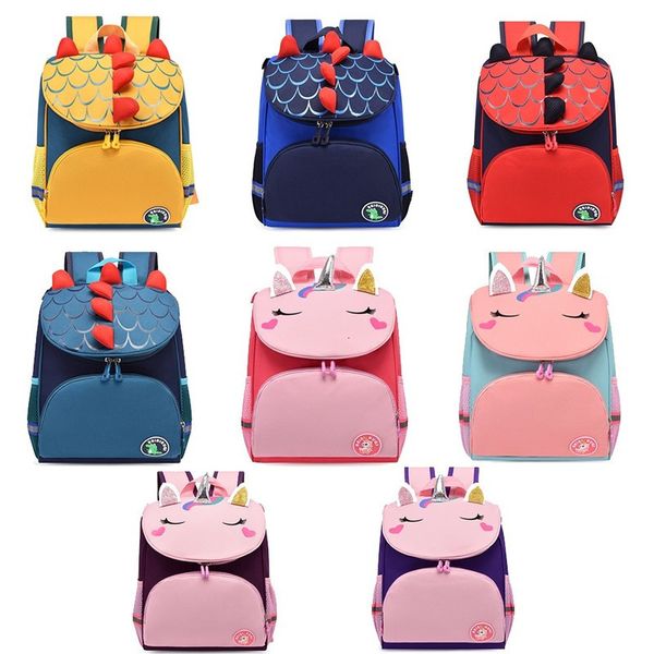 Zaini Cartone animato Dinosauro 3D Zaino per bambini Borsa da scuola materna per bambini Borsa da scuola per bambini carina Marca 230728