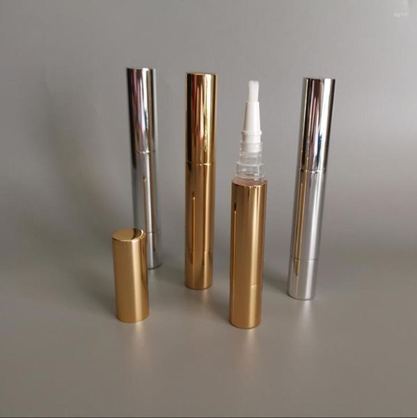 Aufbewahrungsflaschen 3 ml Gold Silber Kosmetikstift Lipgloss Mascara / Wimpernwachstumsflüssigkeit / Flecken- / Wellhornschneckenentfernung Kunstnagelöl