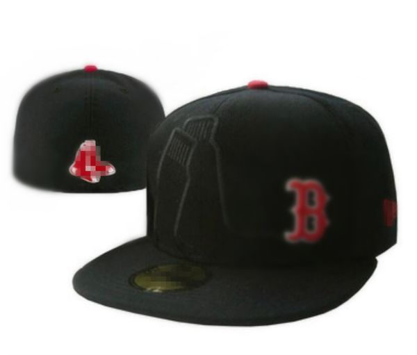 Designer de alta qualidade tampas ajustadas letra B tamanho chapéus bonés de beisebol vários estilos disponíveis adulto pico plano para homens mulheres totalmente fechado equipado b3