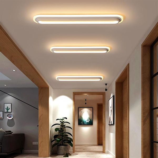 Modern minimalist şerit tavan lambası koridoru balkon nordic koridoru salona geçiş plowroom ışığı LED sundurma tavan ışığı l276m
