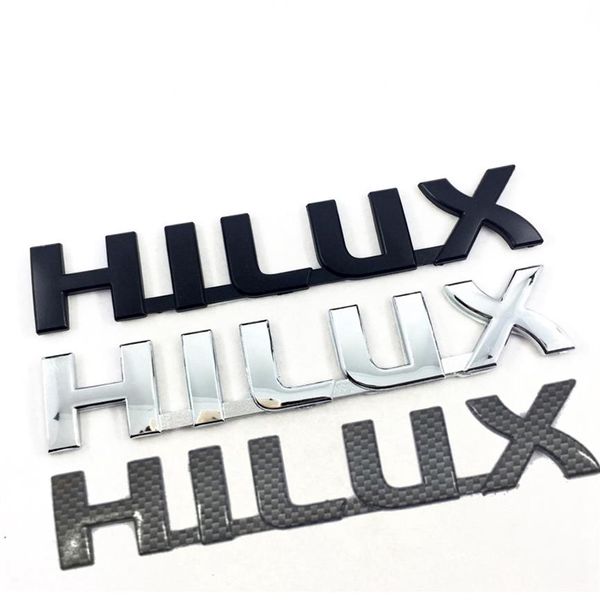 ABS Chrome Logo Mektubu Araba Otomatik Arka Bagaj Dekoratif Amblem Çıkartma Rozeti Toyota Hilux2611 için Değiştirme