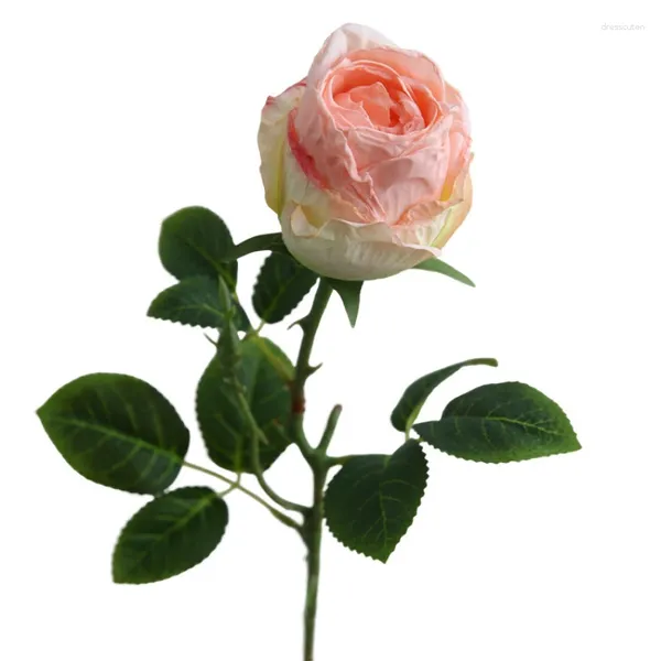 Dekorative Blumen, rosa Blume, einzelner Zweig, künstliche Rose, Zuhause, Wohnzimmer, Schlafzimmer, Dekoration, Arrangement, Hochzeitsdekoration, kostenlos