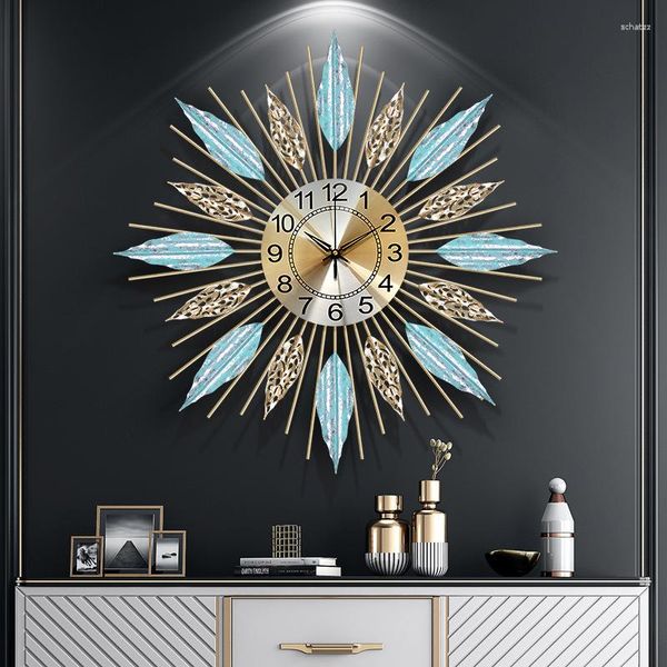 Настенные часы Iron Art Creative Simple Clock Living Room Украшение Электронное кварц современный дизайн