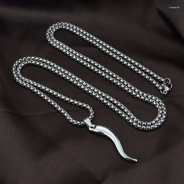 Anhänger-Halsketten Herrenschmuck Rechteckige Halskette Männer Klassische Breite Edelstahl-Gliederkette Für Schmuck Geschenk