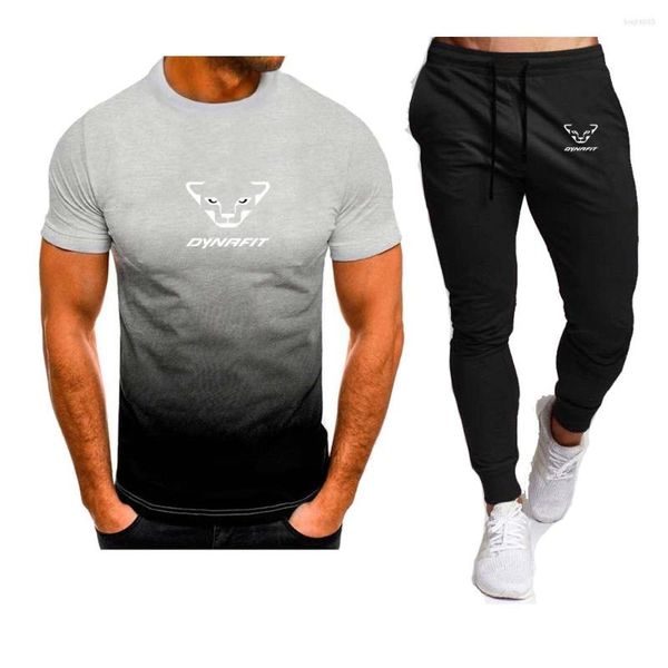 Herren-Trainingsanzüge – Verkauf Summer2023 T-Shirt-Hosen-Set, lässige Marke, Fitness, Jogger, T-Shirt, Hip-Hop-Mode