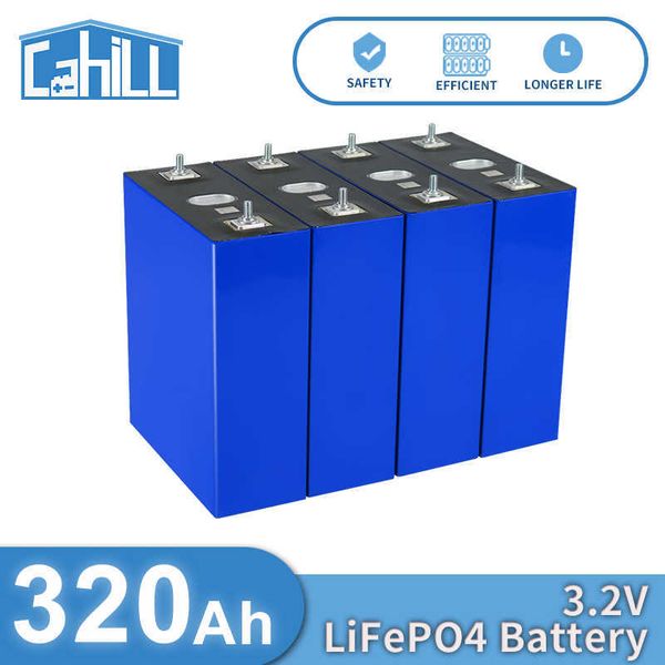 280Ah Lifepo4 Bateria 3.2V 320Ah 200Ah 105Ah Lithium Ferro Fosfato DIY Célula Para 12V 48V RV EV Camper Carrinhos de Golfe Barcos Fora da Rede