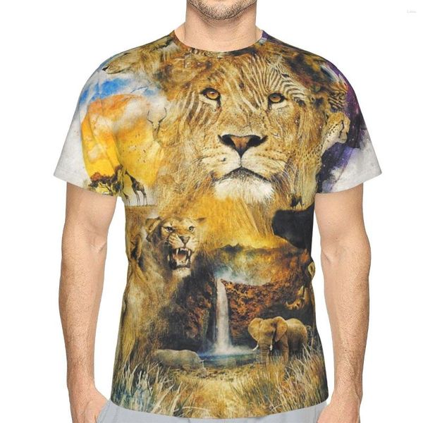 Camisetas masculinas The Circle Of Life Harajuku Polyester TShirt Creative Streetwear Thin Shirt Masculino Especial