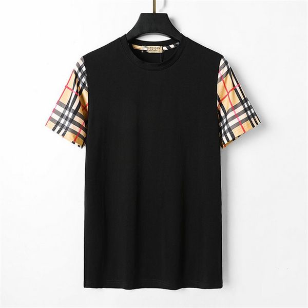 Moda camiseta masculina de verão camiseta feminina de algodão designer de manga curta camisa casual hip hop street wear camiseta masculina roupa preta e branca d27