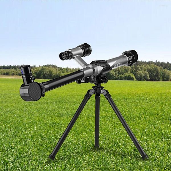 Teleskop Kids Teleskoplar Bilim Astronomi Çocuklar için yeni başlayanlar tripod göz mercekleri pusula finderscope