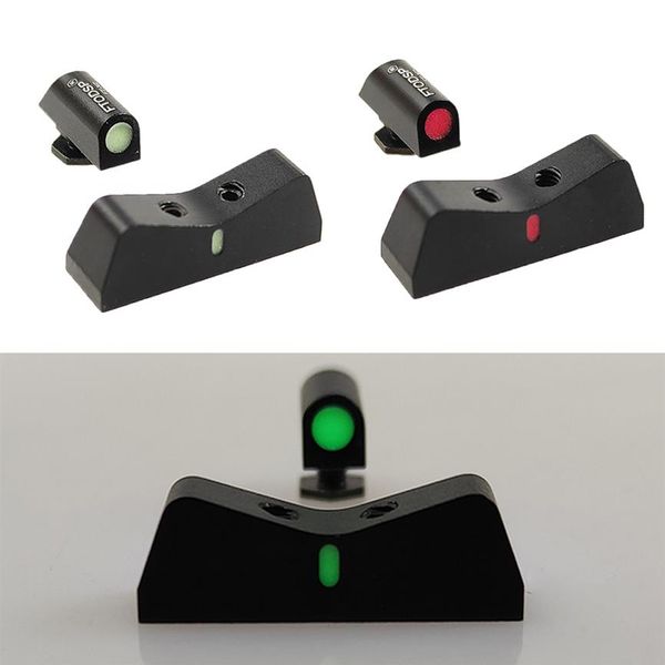 Nuovo ampliano Big Dot Night Sights pistole anteriore e posteriore bagliore al buio per G17 17l 19 22 23 24 25 26 27 28 31 32 332684