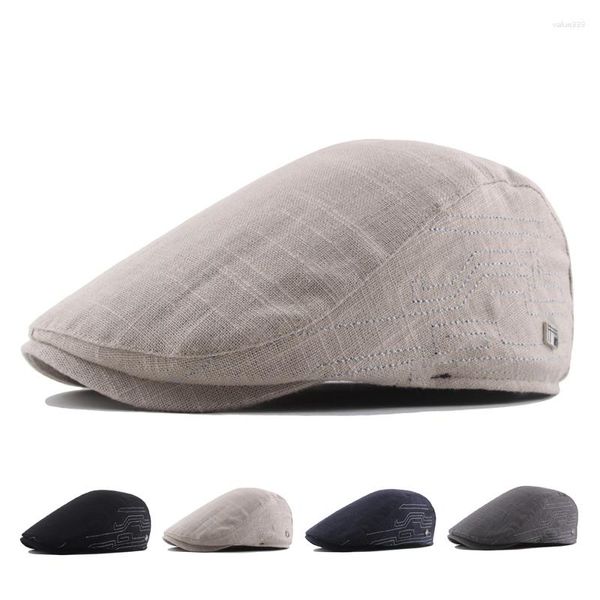 Berets Stickerei Nähte Sboy Caps Für Männer Klassische Baskenmütze Hut Gatsby Maler Hüte Fahrer Ivy Gorro Hombre Boina