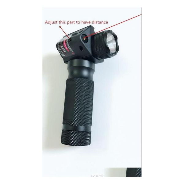 Lanternas Top Vertical Foregrip Strobe Lanterna Add Red Dot Laser Sight Para Rifle Drop Delivery Gear Tactical Gear Accessories Dhpl245x