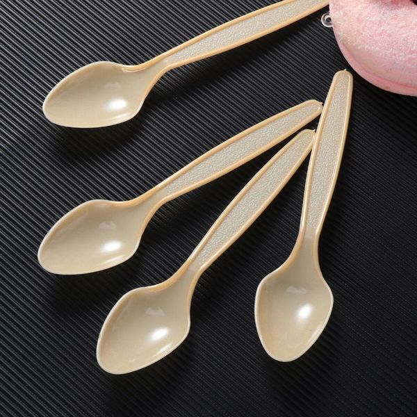 Talheres Descartáveis 60 Pcs Colher De Mistura Mini Cucharas Para Postres Colheres De Plástico Colher De Sopa