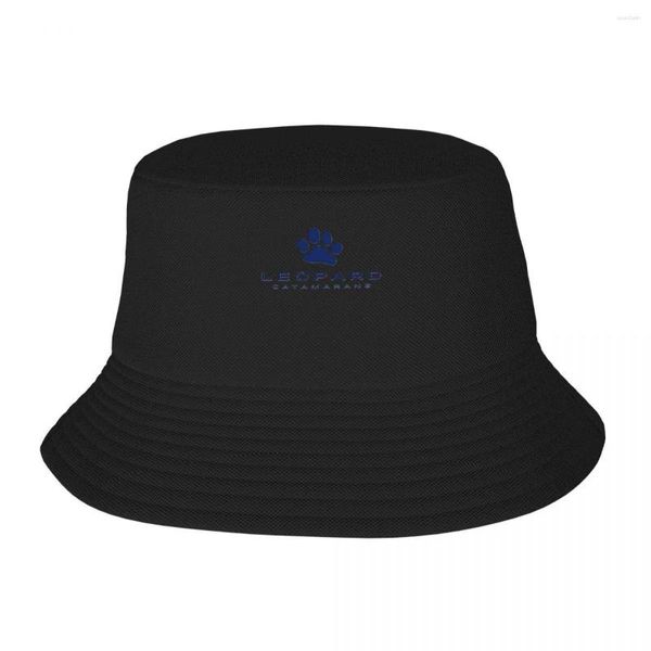 Berets Leopard Catamarans Классическая футболка ковша шляпа Sun Cap Rugby Женская мужская