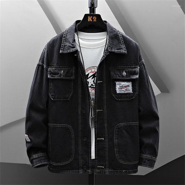 Männer Jacken Männer Frühling Herbst Modelle Große Größe Denim Jacke Koreanische Version Von Slim Trend Einfache Mode Lässig