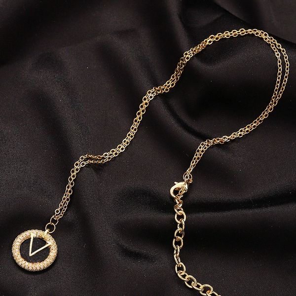 Симпатичное романтическое бриллиантовое колье дизайнерское колье для женщин подвесной ожерелья моды из нержавеющей стали ожерелье мужчины подарки на день святого Валентина