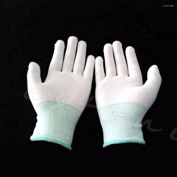 Einweghandschuhe, antistatisches Nylon, ESD, elektronisch, PU-beschichtet, rutschfest, zum Schutz der Finger